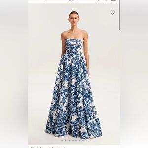 Milla Hydrangea Corset Maxi Dress Gown